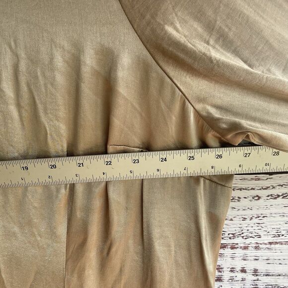 Madewell Darted Button-Up Shirt in Satin Matchstick Size 20W Holiday Career - Picture 8 of 13